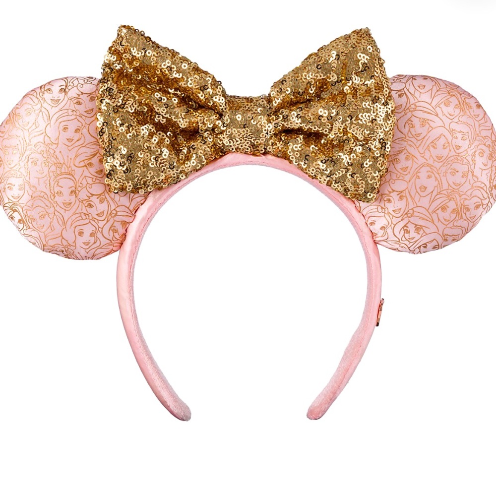 Minnie Mouse Disney Princess Ear Headband with Sequined Bow (Adults, NWT)